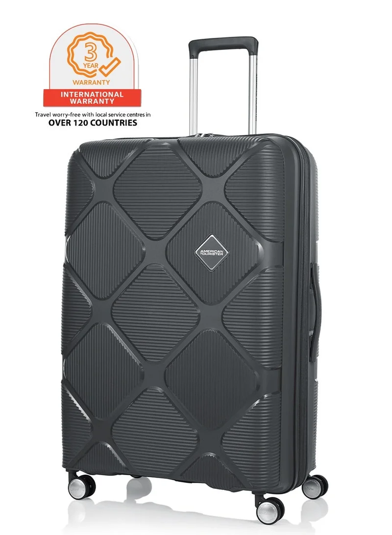 امريكان توريستر سامسونايت انستاجون سبينر 69 سم - رمادي داكن - ضمان عالمي 3 سنوات